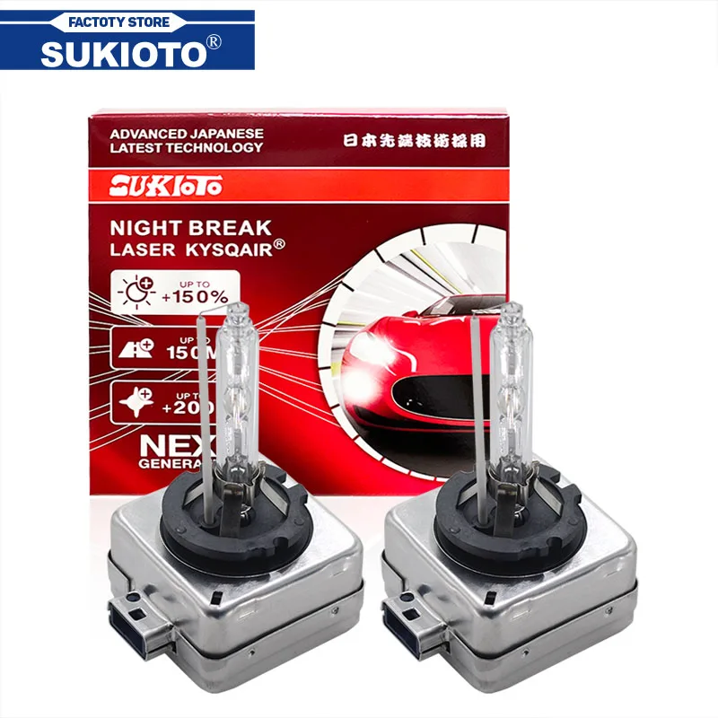 

2 шт. SUKIOTO GENUINE 25 Вт D8S Ксеноновая фара 35 Вт D8S HID Автомобильный фонарь 55 Вт D8S 66548 6000K 4300K 5000K 8000K OEM Качество автомобильные лампы