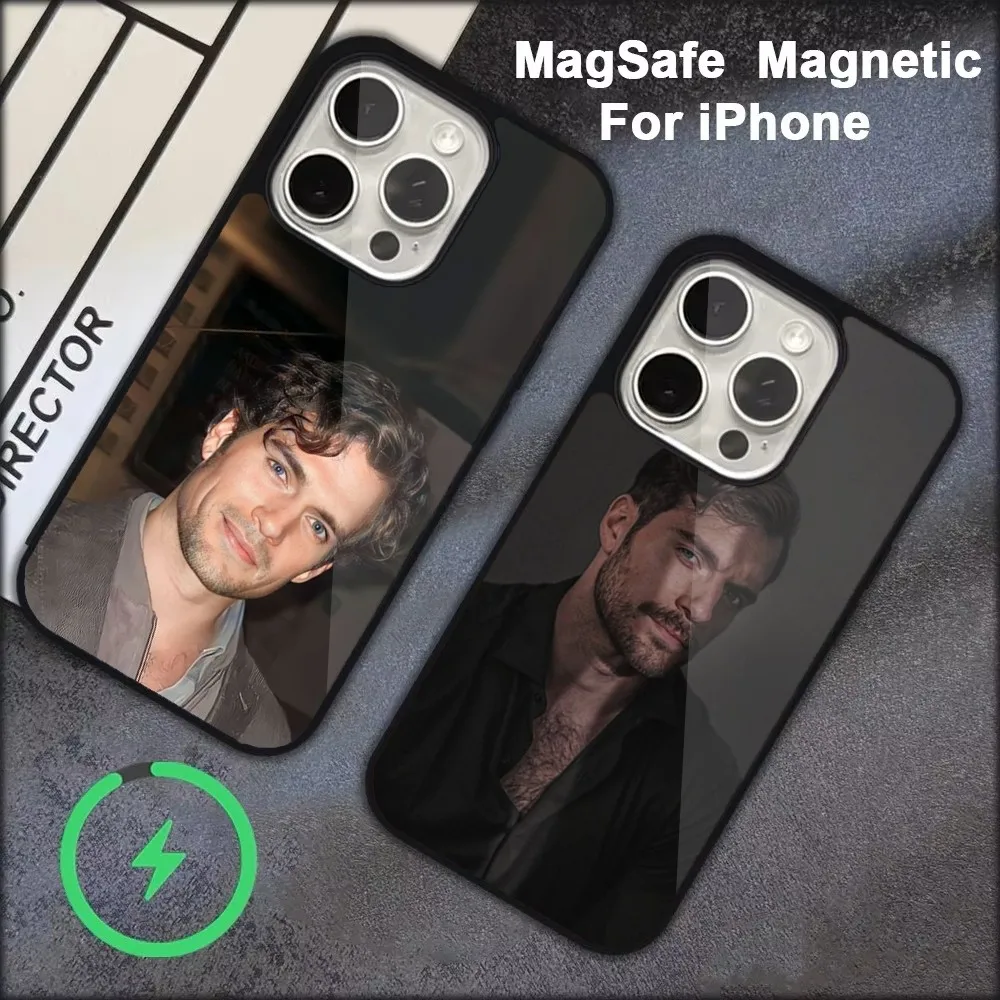 Чехол для телефона A-Actor H-Henry C-Cavill iPhone 16 15 14 13 12 11 Pro Max Plus Mini Magsafe чехол с магнитной