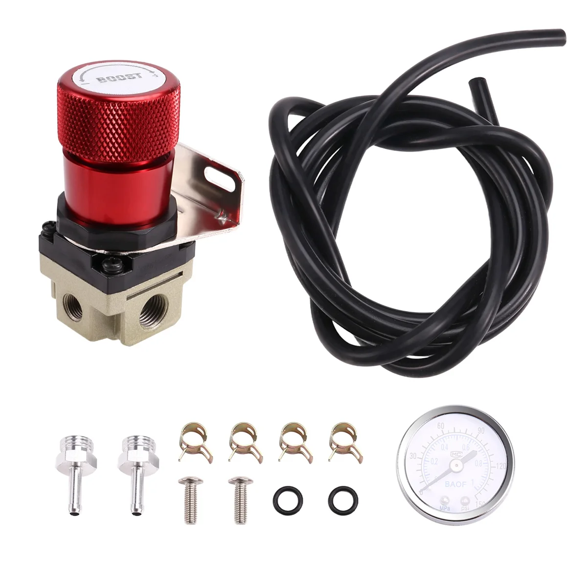 Универсальный ручной контроллер наддува Turbo с манометром 1-150 PSI SR20DET красный