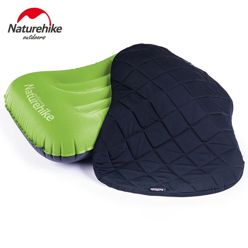 Naturehike-funda de almohada inflable para exteriores, juego de almohadas de viaje, NH17T013-Z