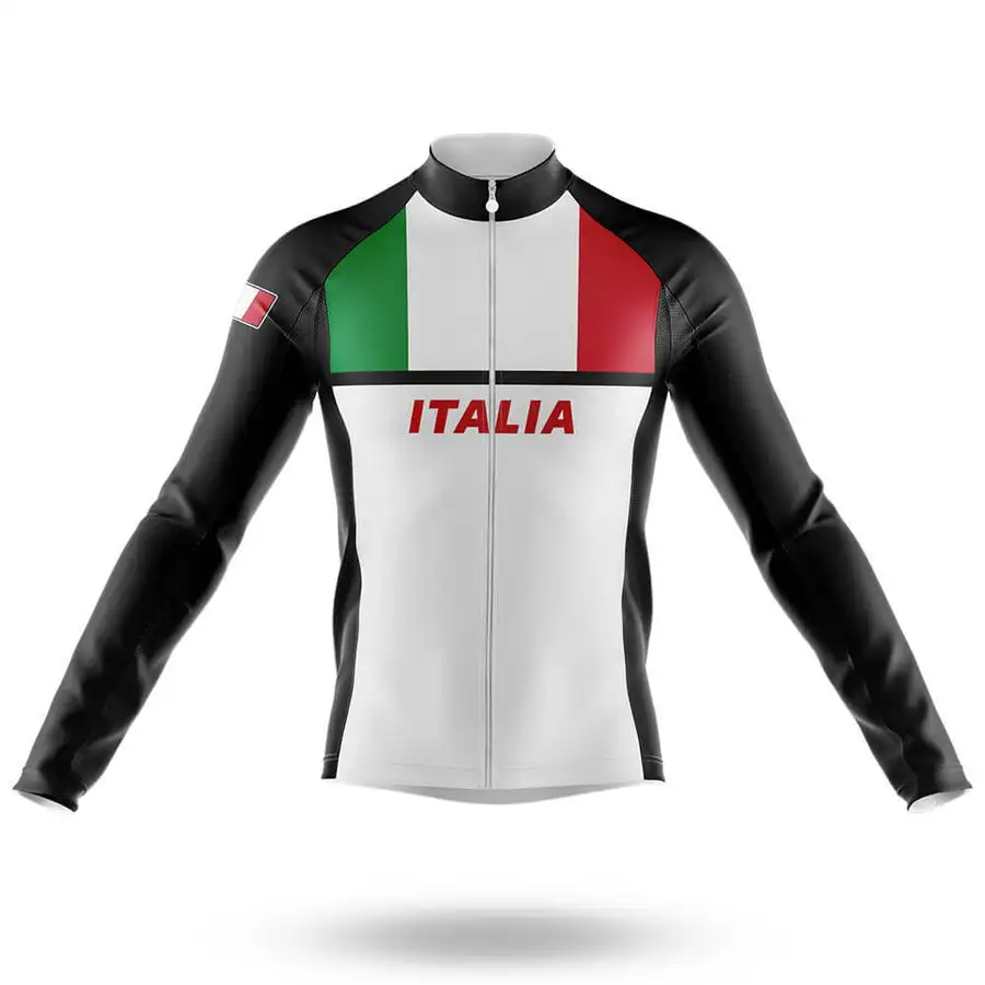 

WINTER FLEECE THERMAL Italia NATIONAL TEAM ONLY LONG SLEEVE ROPA CICLISMO CYCLING JERSEY CYCLING WEAR SIZE XS-4XL