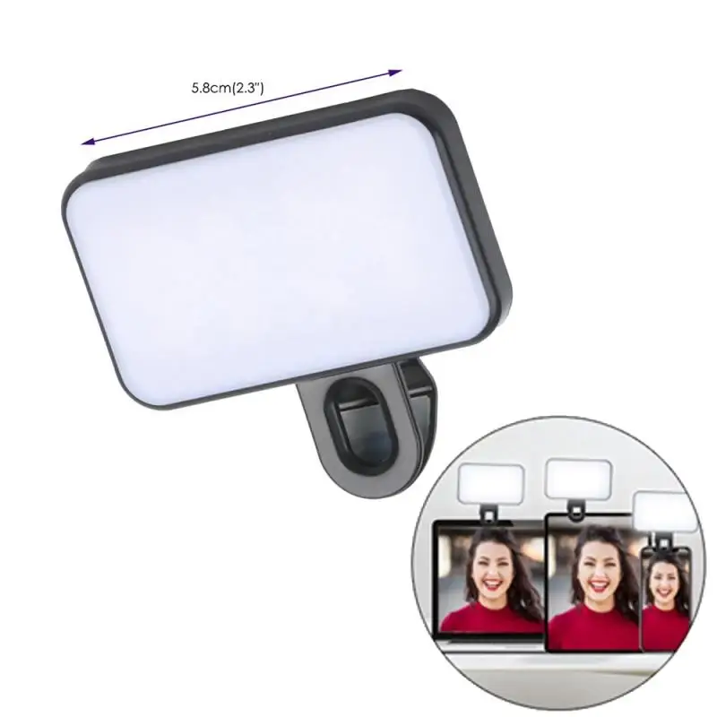 Портативный мини-штатив для селфи с аккумулятором 3 режима регулируемая яркость