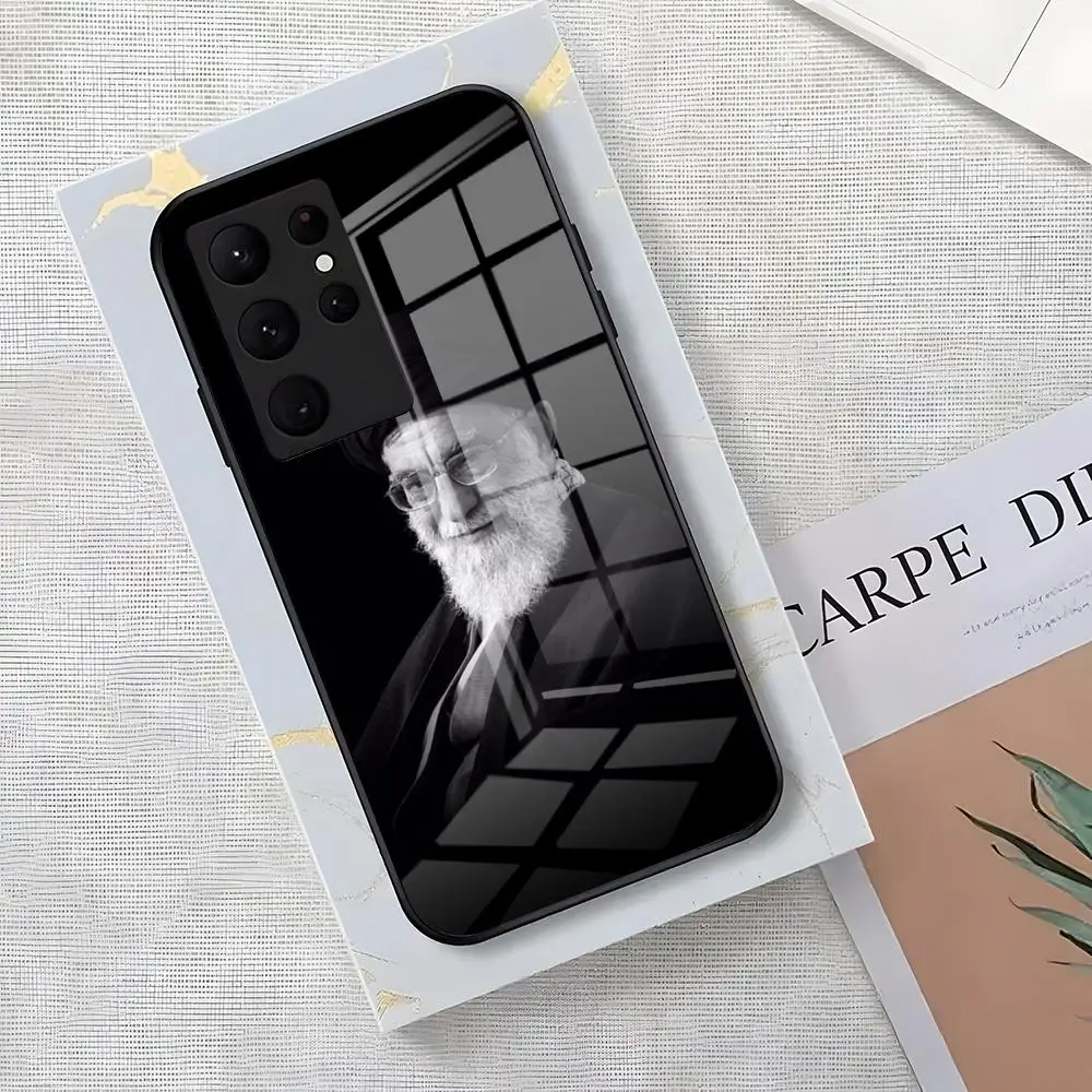 Фото Чехол для телефона Ali Khamenei для Samsung S26 S25 Edge S24 S23 S22 Ultra Plus Fe A57 A37 A17 A56 5G, стеклянная крышка №2