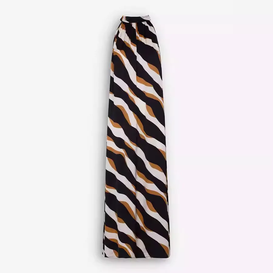 Новинка весна-лето 2024Ins элегантное платье на бретелях с принтом