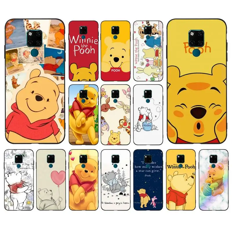 

Disney Cute Cartoon Winnie The Pooh Phone Case for Huawei Mate 20 10 9 40 30 lite pro X Nova 2 3i 7se