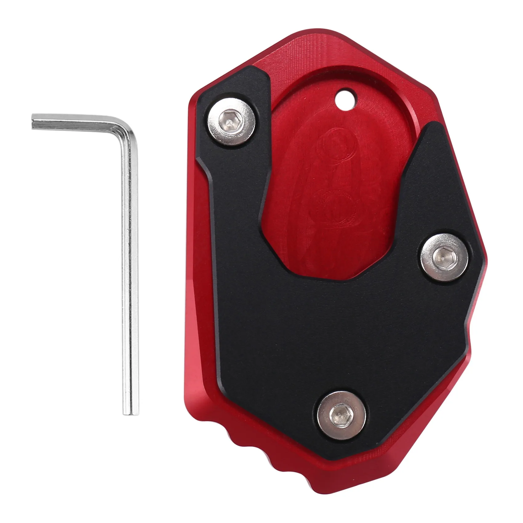 

Kickstand Plate Extension Pad Stand Enlarger for Kawasaki Z900 Z900RS SE 2022 Z1000 Z1000SX ER6N Z650 ZX6R(Red)