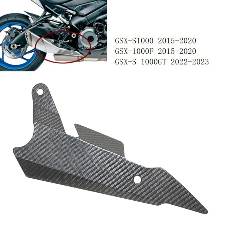 

1 шт. Крышка для выхлопной трубы мотоцикла из углеродного волокна для SUZUKI GSX-S1000 2015-2020