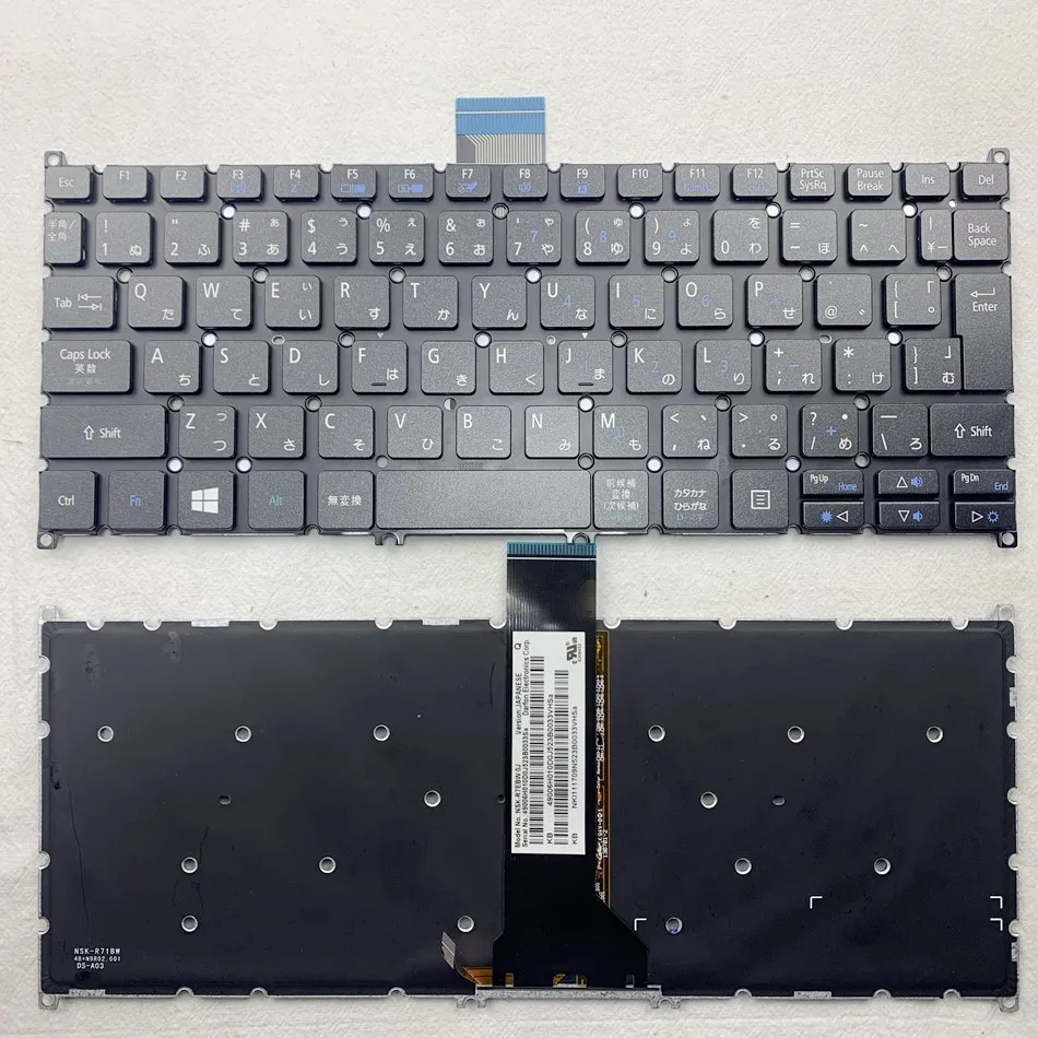 Японская Клавиатура для ноутбука с подсветкой Acer V5-122 122P V5-132 132P V13 V3-371 E11 |