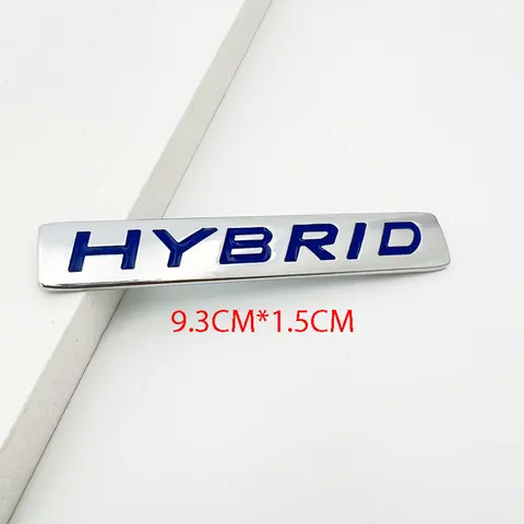 3D металлический HYBRID автомобильный задний бампер багажник буквенный значок передняя дверь боковая наклейка эмблема совместима со всеми гибридными версинами автомобилей