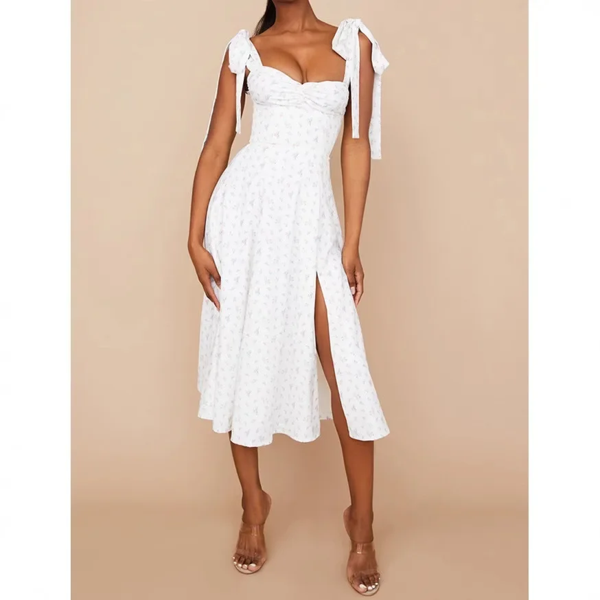 Лето 2022 модное платье с фрагментарным цветком оптовая продажа женская одежда