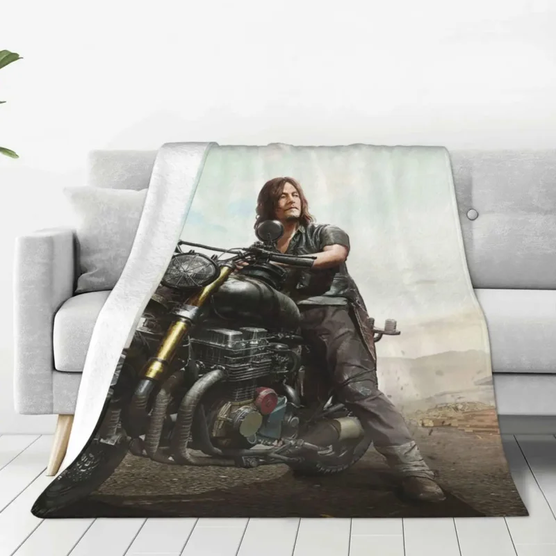 

The Walking Dead Drama Blankets Flannel Textile Decor Zombie Portable Ultra-Soft Throw Blanket for Bed Travel Quilt