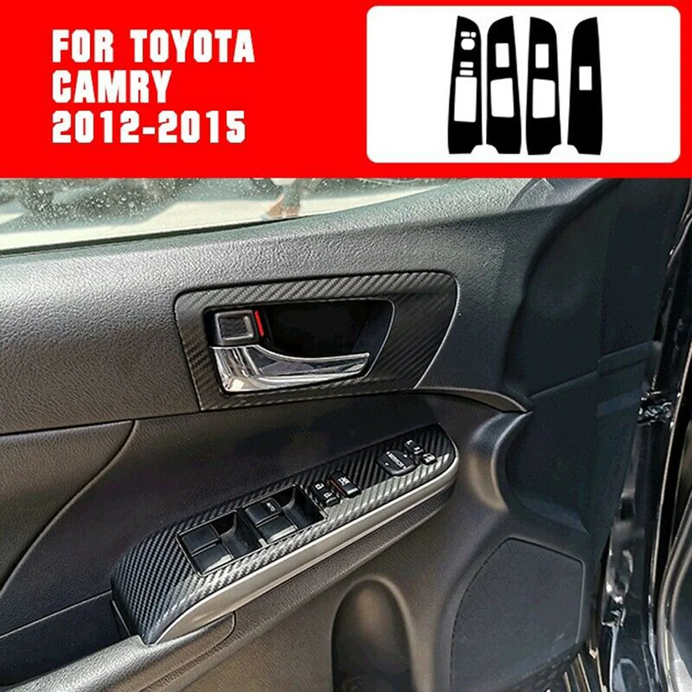 

27pcs Car Stickers For Toyota For Camry 2012-2015 Carbon Fiber Car Interior Decor Trim Sticker Automotive Interior Stickers