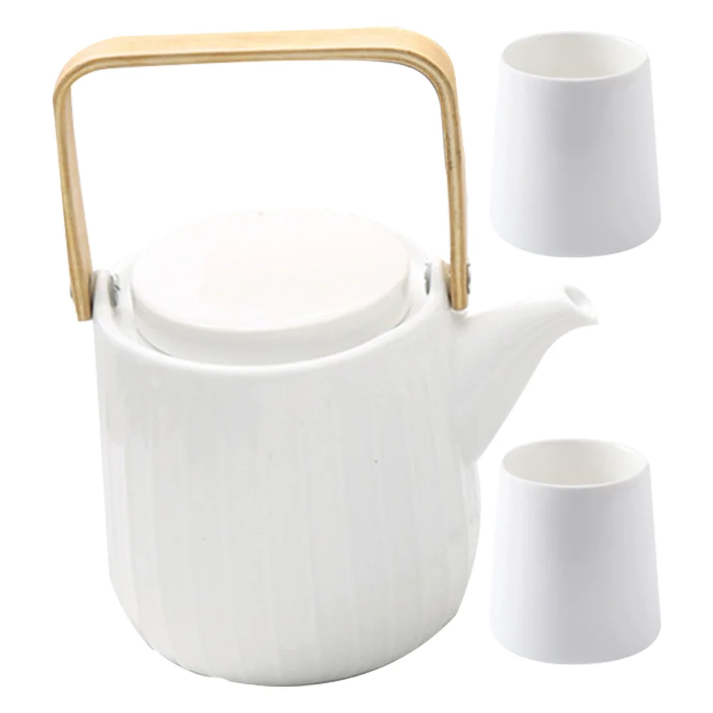 

1 set of Ceramic Teapot with Tea Cups Home Tea Kettle Tea Drinking Cups