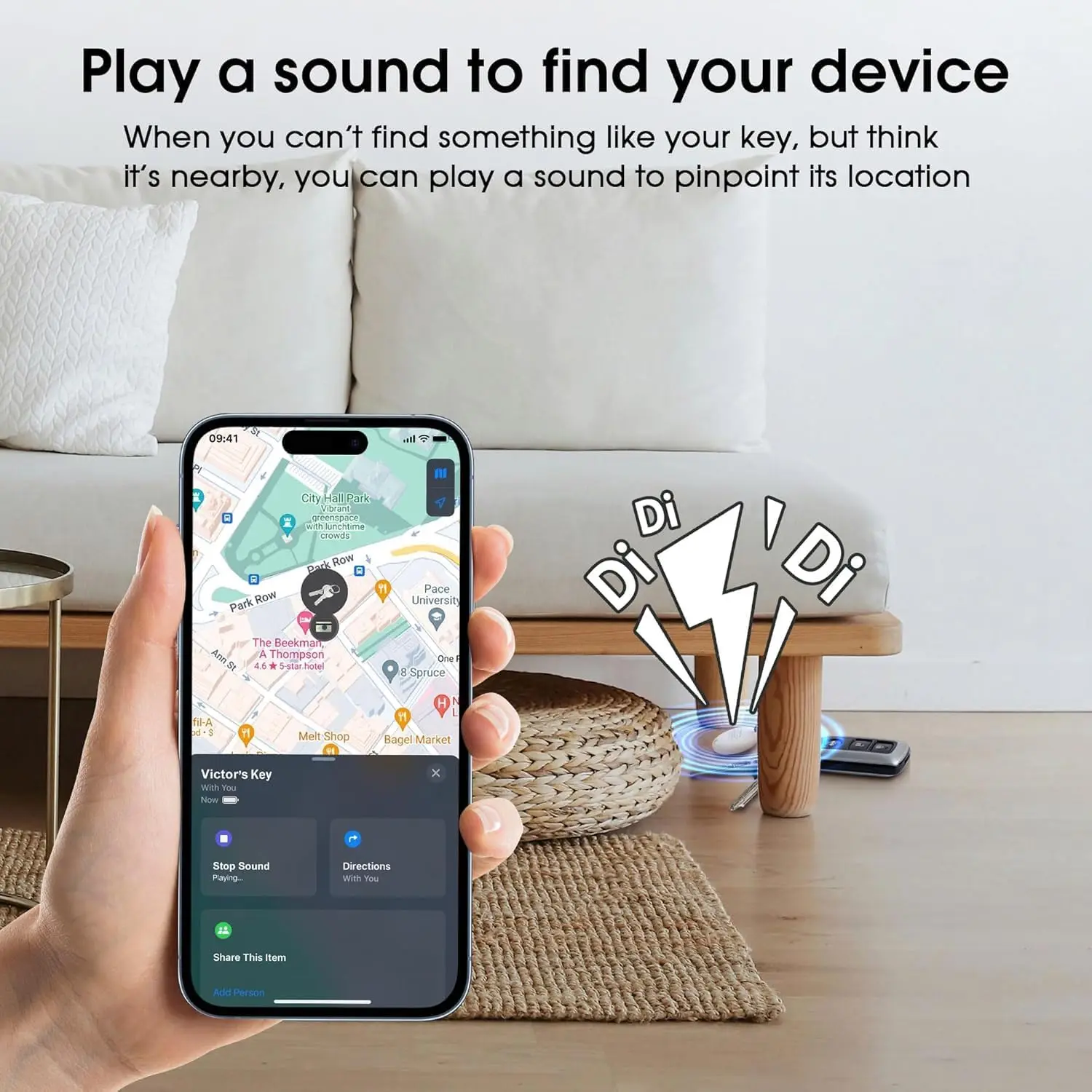 Фото AirTags — упаковка 1/2/4 предметов Bluetooth, совместимые с приложением Apple Find My, трекером для детей, багажа, ключами, рюкзаком №4