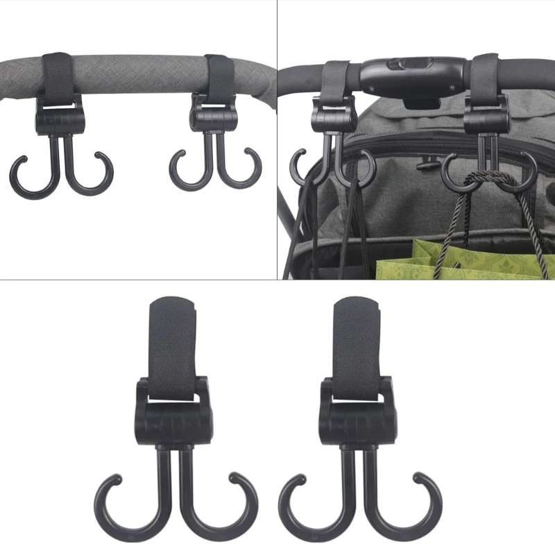 

Stroller Hooks for Hanging- Diaper Bags Baby Stuff-Organizer Groceries Purse Mommy Hook Stroller Accessories for Mom- A2UB