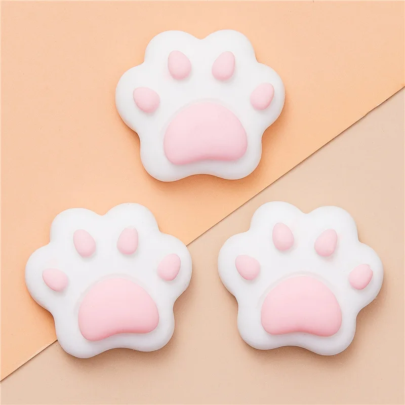 

10 шт., милые кошачьи лапы, медвежьи лапы, смоляные подвески, кабошоны с плоской задней частью для бантов, украшения для различных поделок, материалы для скрапбукинга