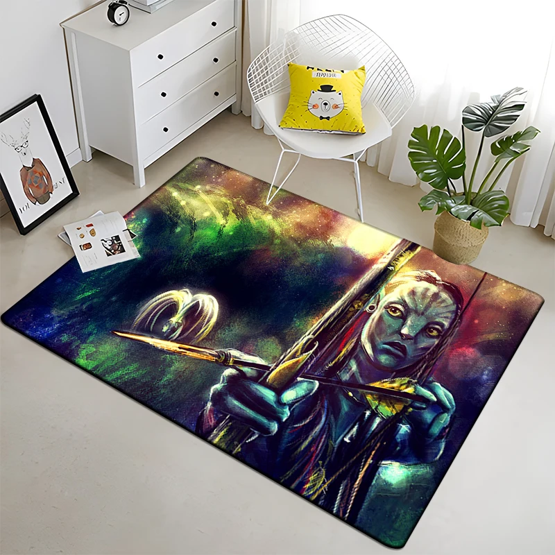 Avatar Large Rug for Living Room 3D Printing  Carpet Bedroom Area Rug Bathmat Soft Rug Home Decor Picnic play mat baby area rug