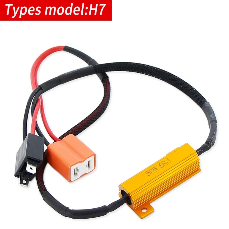 

2 шт. H4 H7 H11 H8 H9 9005 HB3 9006 HB4 Canbus светодиодный декодер резисторы нагрузки для автомобильной фиксации светодиодной лампы быстрая вспышка предупреждение об ошибке