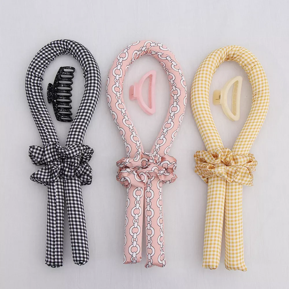 

New Easy To Use Heatless Curling Rod Lazy Curler Silk Curling Ribbon Make Hair Curly Wave Formers Headband Wave Formers