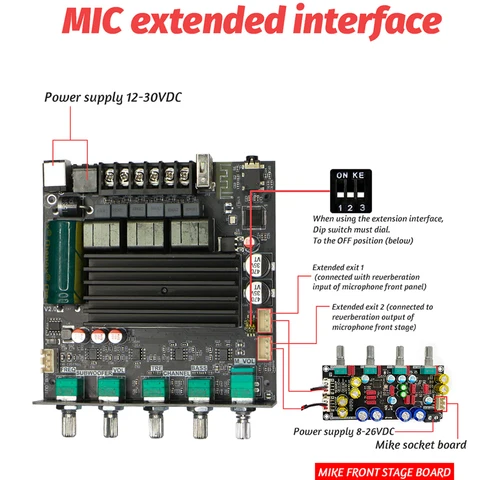 APWIKOGER ЗК-СТ21 Цифровой усилитель 2.1 канала
