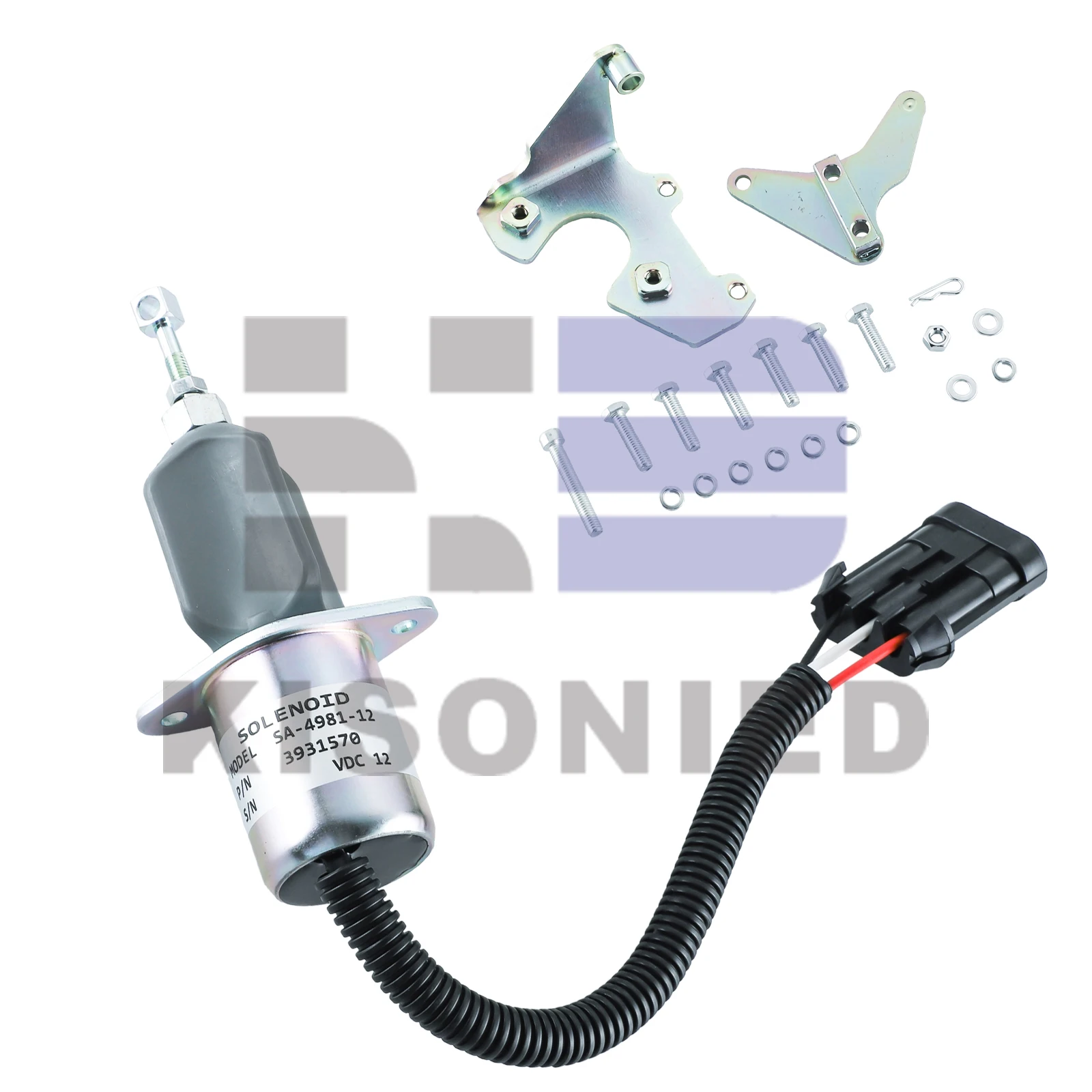 Соленоид отключения подачи топлива 3931570 С комплектами кронштейнов SA-4981-12 5016244 AA