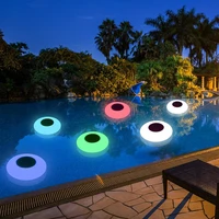 outdoor rgb solar floating pool lights solar swimming pool light with remotefor pool pond fountain garden party decor