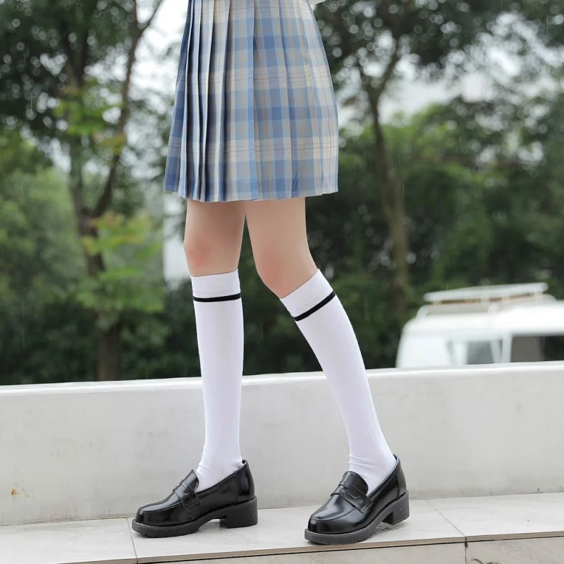 

Japanese Style Knee Length Socks Trendy Japanese and Korean JK Calf Socks Long Socks Autumn and Winter Women's Mid-Calf Calf Soc