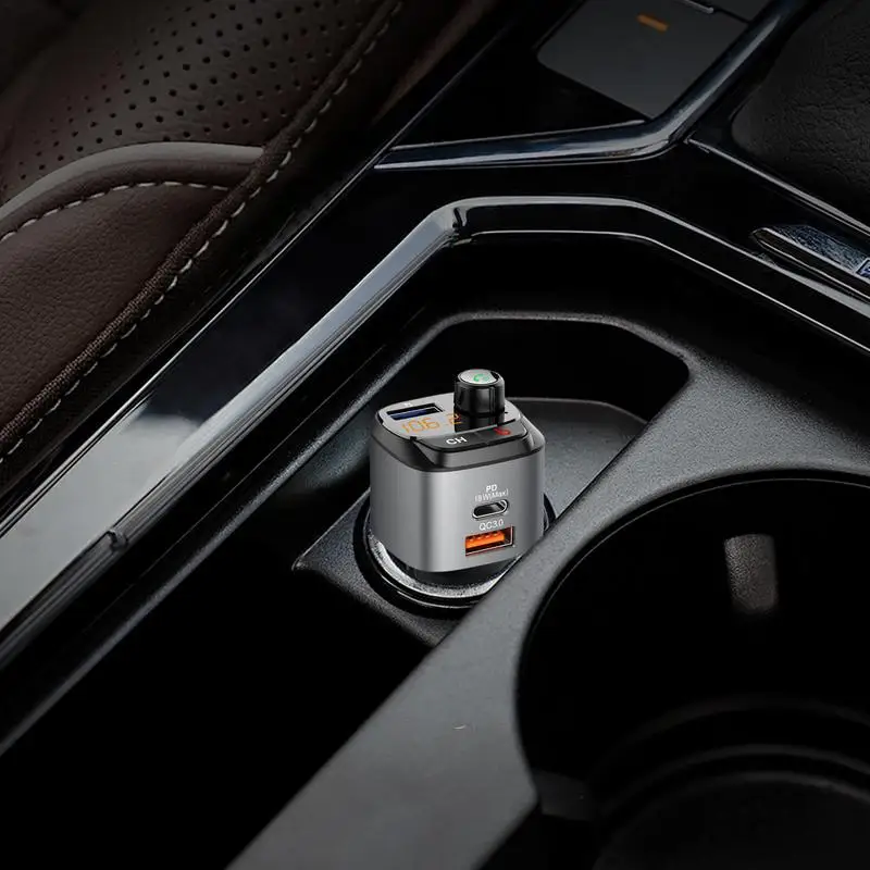 Беспроводной FM-радиопередатчик FM-радиоадаптер Музыкальный плеер Звук глубоких