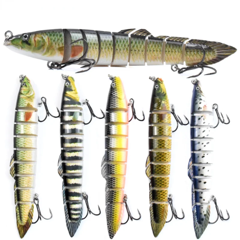

Fishing Lure 13cm/21.05g Multi Jointed Swimbait Lifelike Hard Bait Sinkwater Bass Lures Fishing Lures Salt Freshater Trout Perch