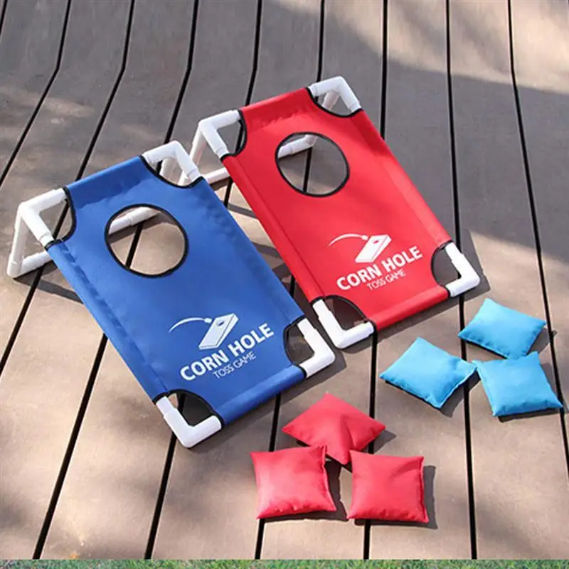

1 Set Games Toy Funny Party Courtyard Interactive Creative Games Toy Sandbag Throwing Toy Toss Hole Board Sport Toy