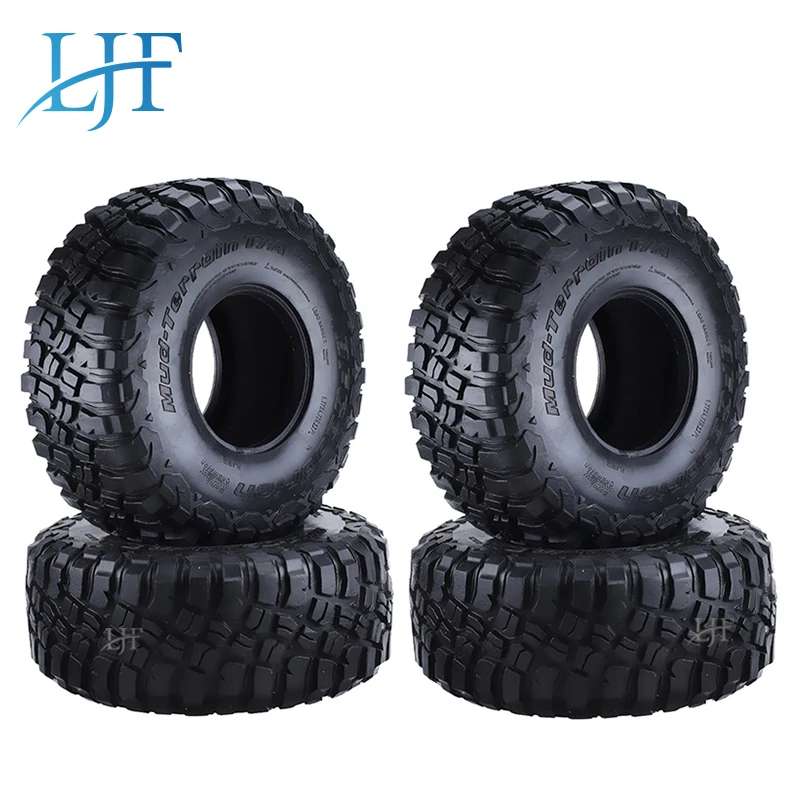 

4pcs 120mm RC Car 2.2 inch Rubber Soft Tires For 1/10 RC Crawler Car TRX4 TRX6 Bronco RC 4WD D90 D110 Axial Scx10 90046 G500 G63