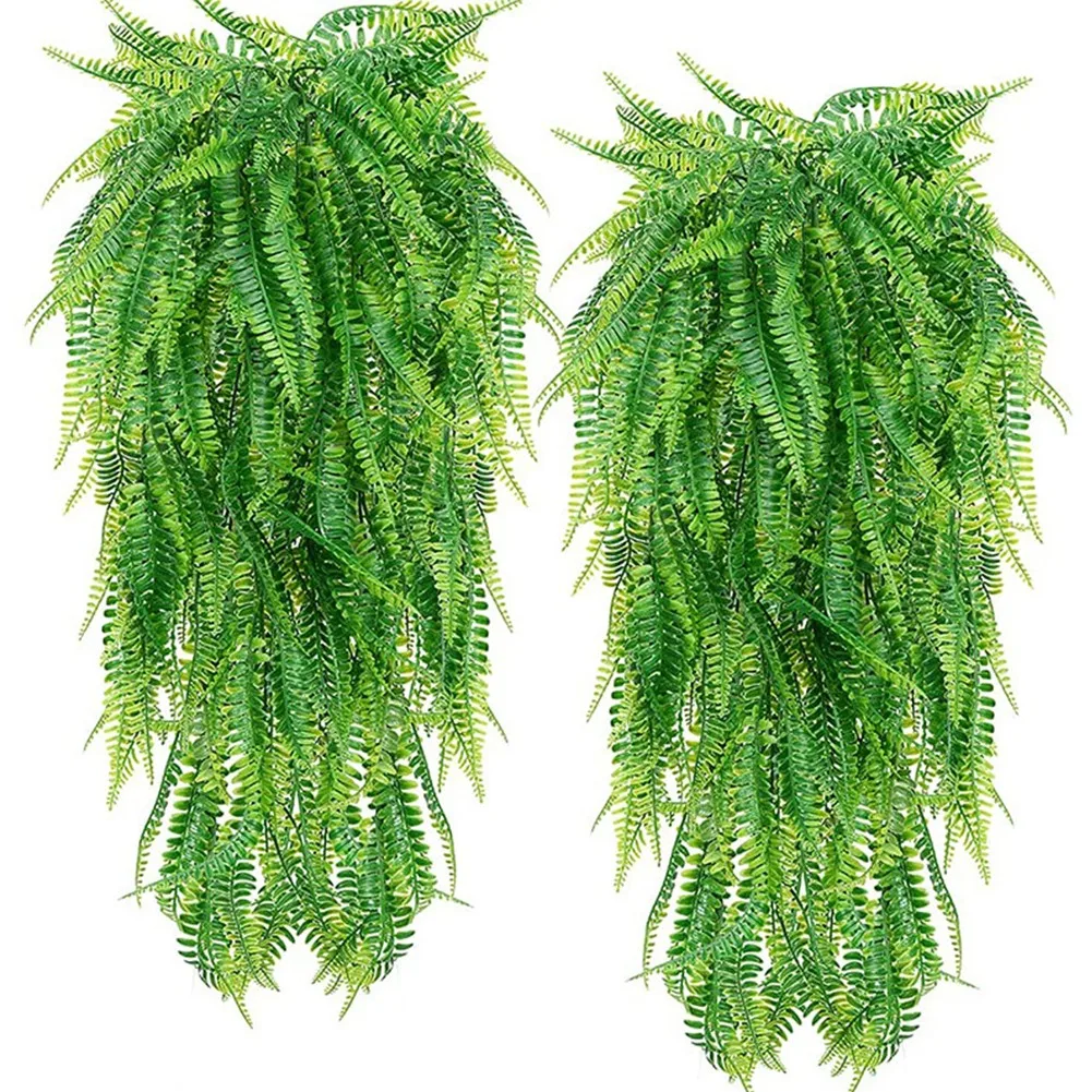 

Simulation Fern Grass Green Simulation Plant Artificial Persian Fern Leaves Flower Hanging Wedding Party Home Decoration