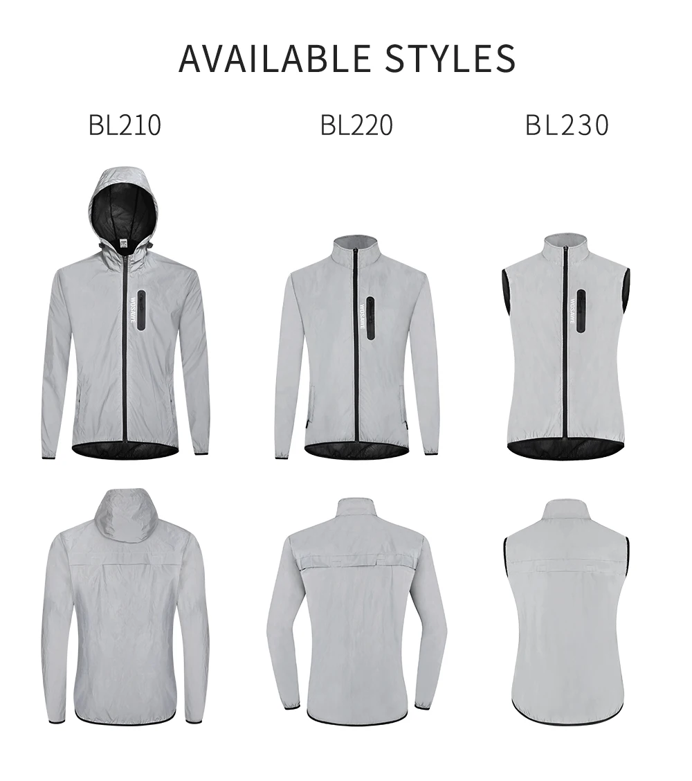 Мотоциклетная Светоотражающая куртка с капюшоном WOSAWE водонепроницаемая