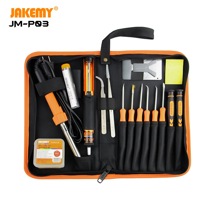 

JAKEMY JM-P03 Primary Finely Processed Portable DIY Repair Welding Tool Set soldering iron kit for mobile phone computer