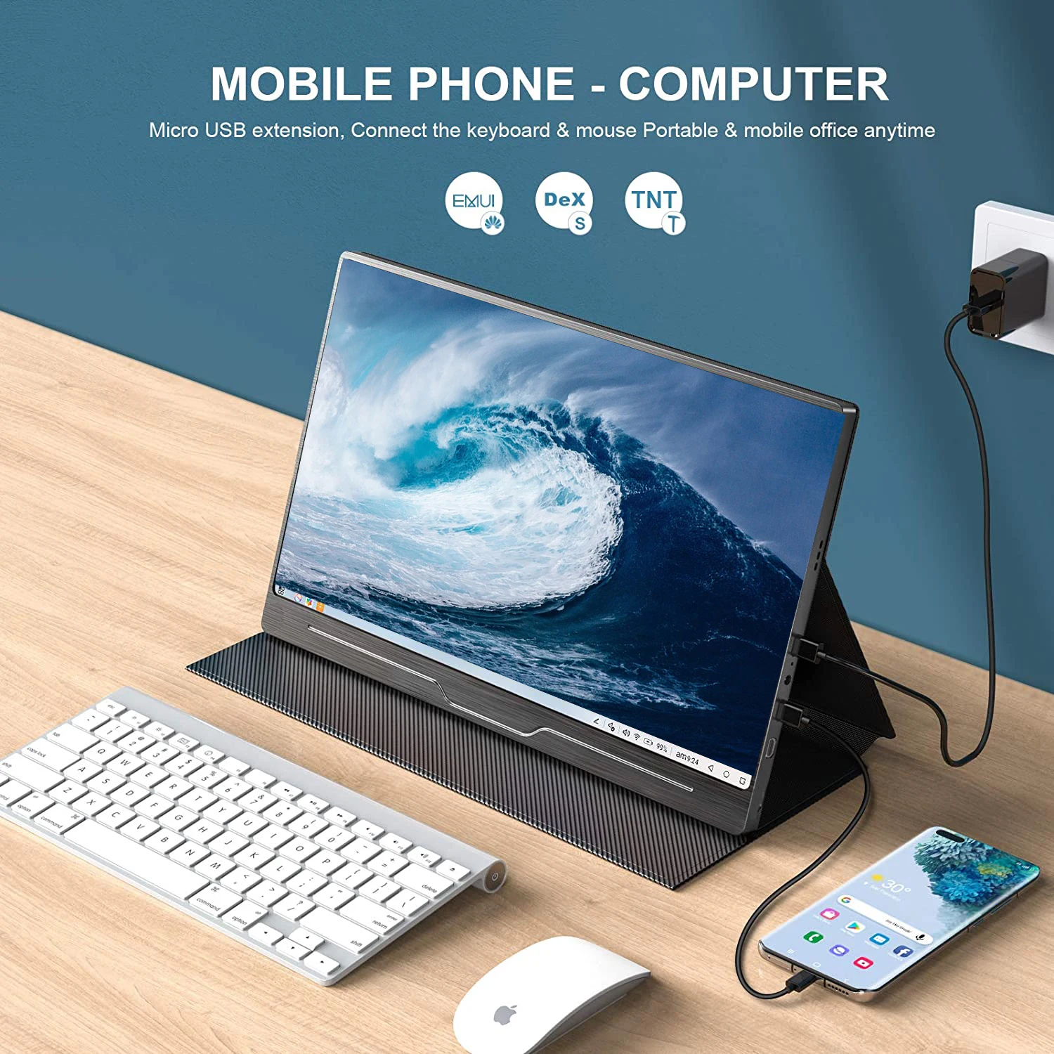 Портативный монитор с сенсорным экраном 15 6 дюйма 1080P USB Type C IPS для Ps4 переключатель