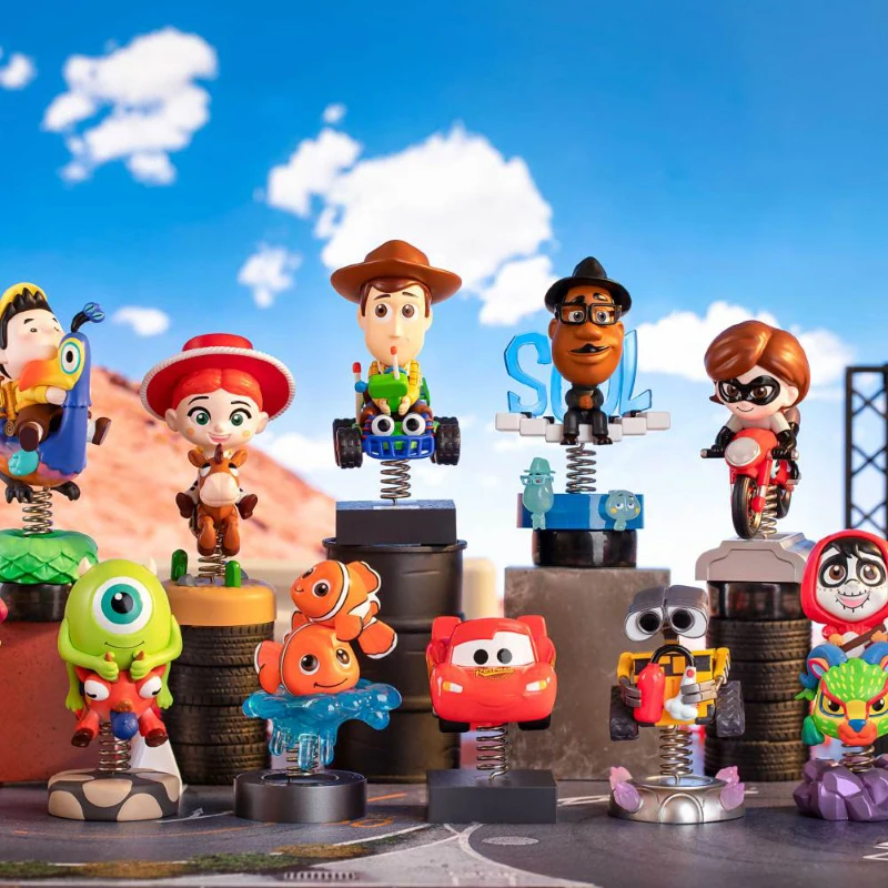 

Disney/Pixar Shake Car Series Woody Lotso Elastgirl Bo Peep WALL-E Nemo Action Figure Dolls Toys Decoration Kids Girls Gifts