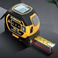 40m60m 3 in1 laser rangefinder 5m tape measure ruler with lcd display with backlight distance meter building measurement device