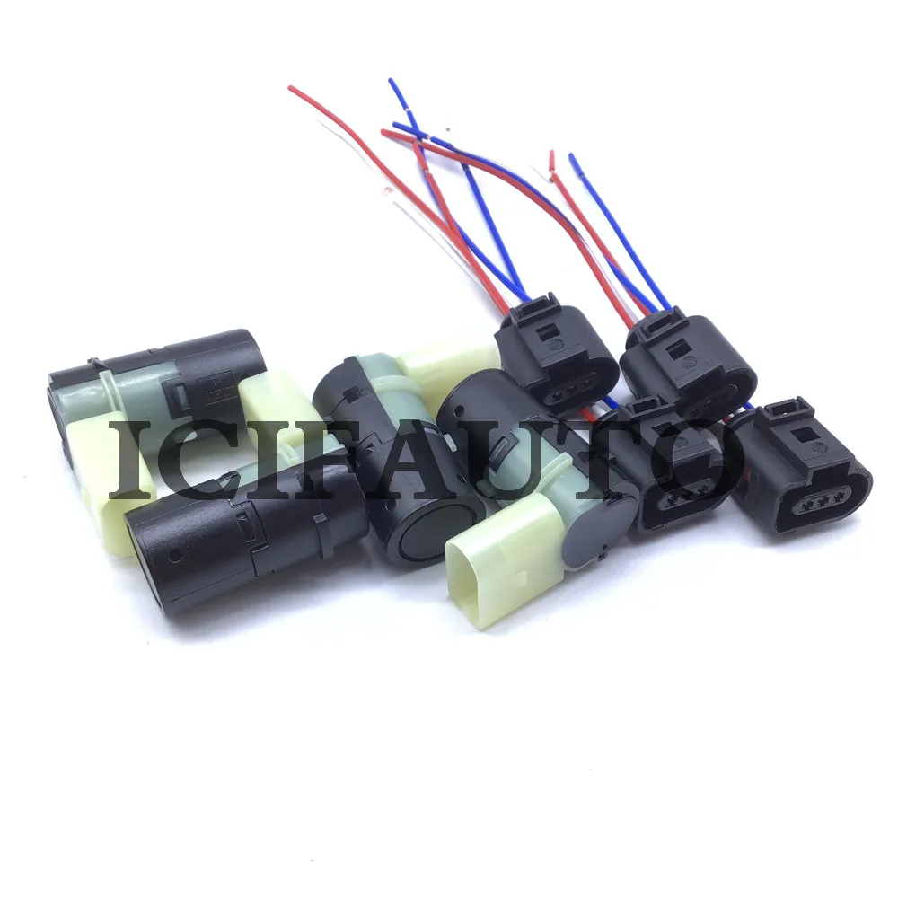 Фото Разъем с косичкой, провод + PDC, датчик парковки для Audi A4 A6 A8 VW T5 Polo Skoda Octavia 7H 0919275 C 4B 0919275 E 7H 0919275 №1