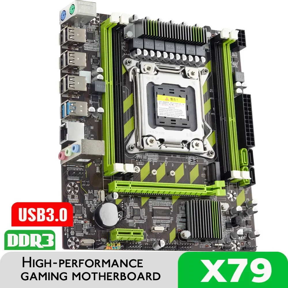 

Материнская плата X79 LGA 2011 USB3.0 SATA3, поддержка памяти REG ECC и процессора Xeon E5, поддержка 4XDDR3 PCI-E NVME M.2 SSD
