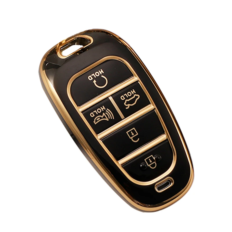 

4 5 7 кнопок автомобильный брелок для ключей чехол для Hyundai Sonata Nexo DN8 Santa Fe TM Tucson NX4 Staria Ioniq оболочка держатель 2020 2021 2022