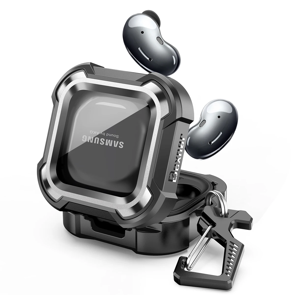 

Glossy Smooth Earphone Protective Case for Samsung Galaxy Buds Live Hard Cover Dustproof Shell for Samsung Buds Pro Case