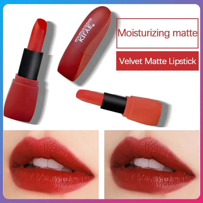 

Moisturizing Brick Red Matte Lipstick Lip Tint Non-fading Waterproof Long-lasting Lasting Lips Makeup Cosmetics For Women TSLM1