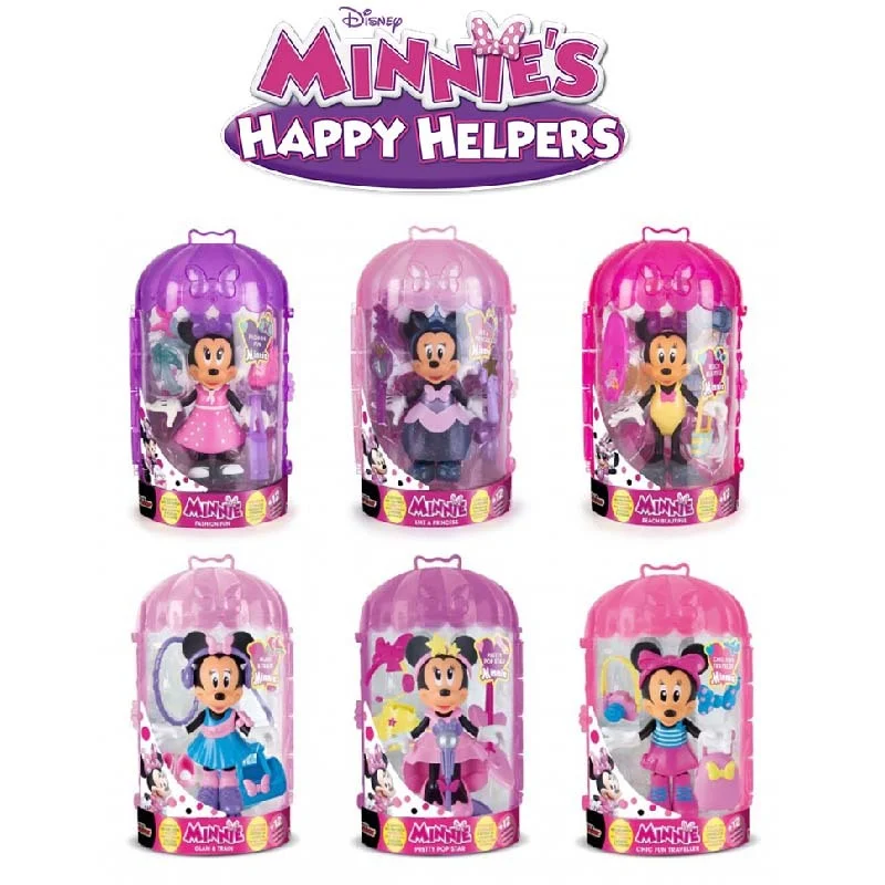 

Disney Оригинальная кукла Kawai Минни наряд, Подарочная коробка, модная принцесса, фигурки героев, игровой домик, игрушка, подарок для девочки