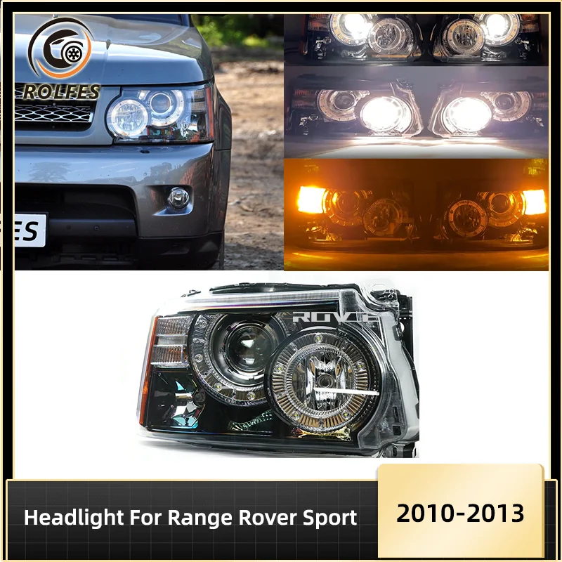 

ROLFES 2 PCS LED Front Car Headlight Assembly For Land Rover Range Rover Sport L320 2010 2011 2012 2013 Modified Accessories