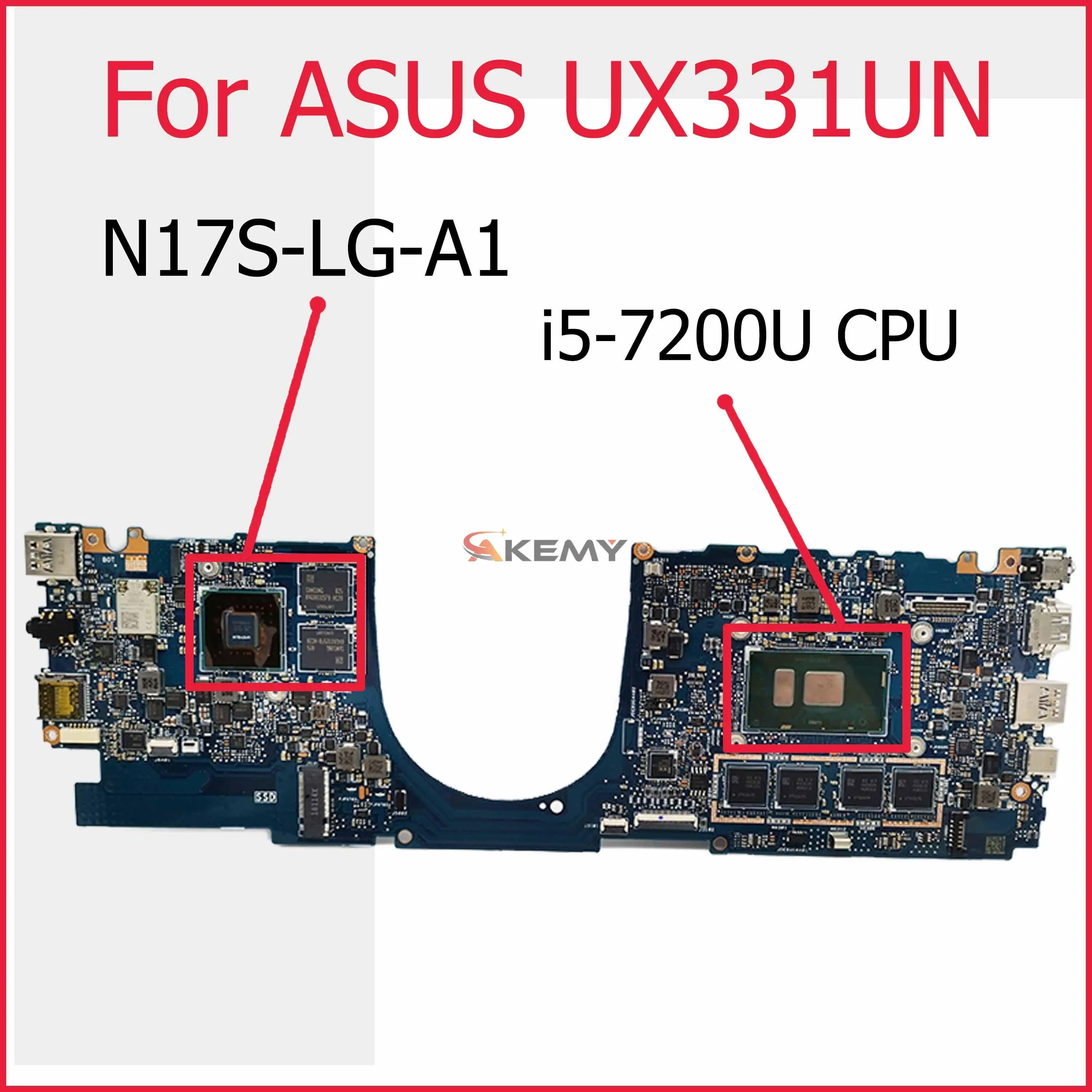 

Материнская плата UX331UN i5-7200 CPU N17S-LG-A1 UX331UN Материнская плата ASUS UX331UA UX331UN UX331UQ UX331U UX331 материнская плата для ноутбука