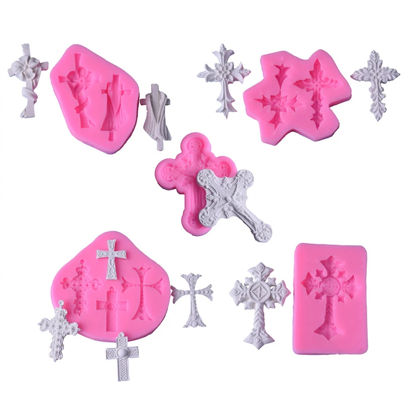 

1Pcs Silicone Cross Silicone Resin Mold For Jewelry Making Casting Mould Cross Jewelry Pendant Making Tool resin molds