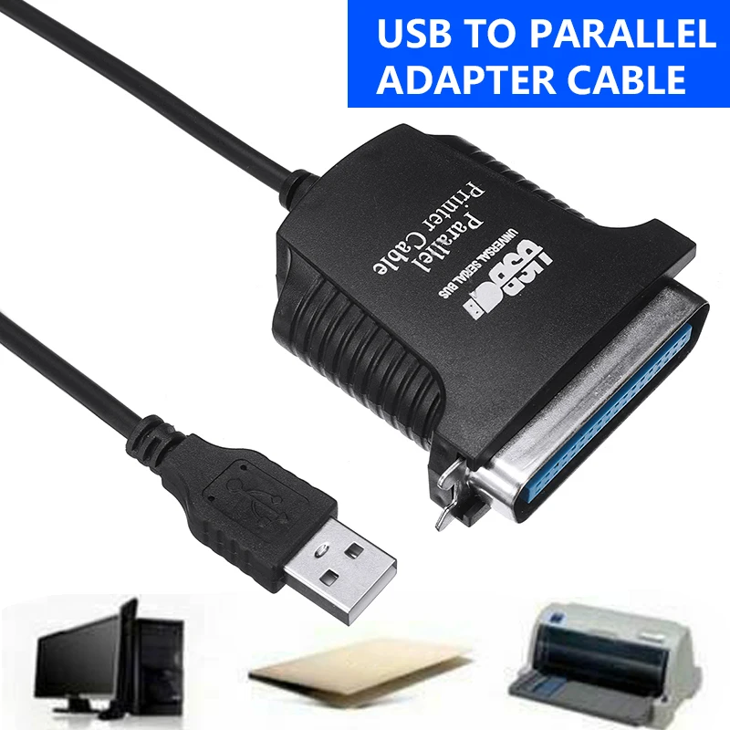 USB 2 0 к параллельному кабелю адаптера 36-контактный IEEE 1284 кабель для принтера линия