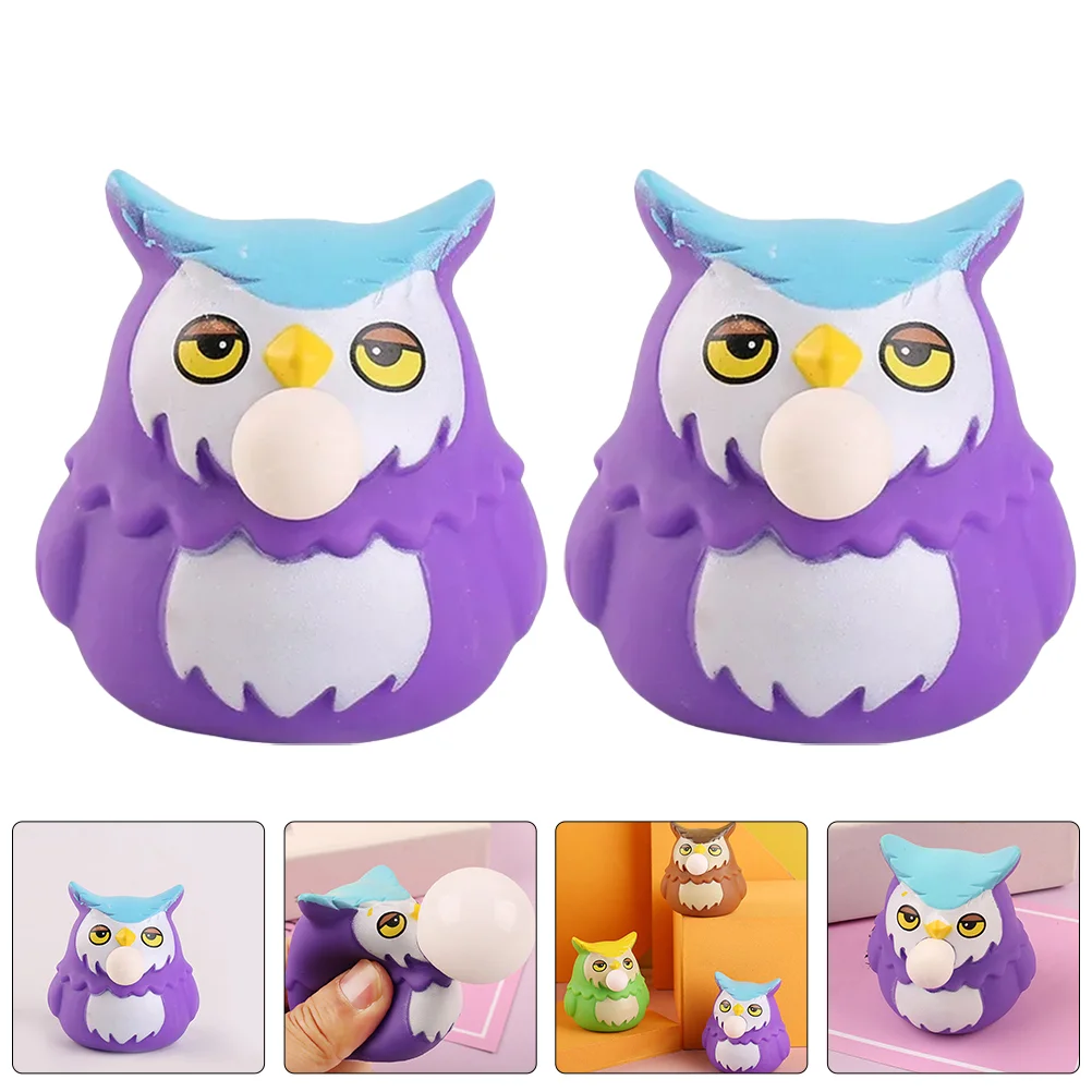 

3pcs Fidget Toys Owl Squishy Toys Stress Reliever Toy Funny Squeeze Toys Toy