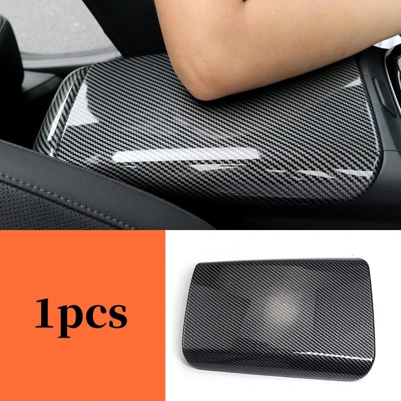 

For Hyundai Tucson NX4 2021 2022 2023 ABS Carbon Internal Car Armrest Storage box Grid Cover Trim Sticker Styling Accessories