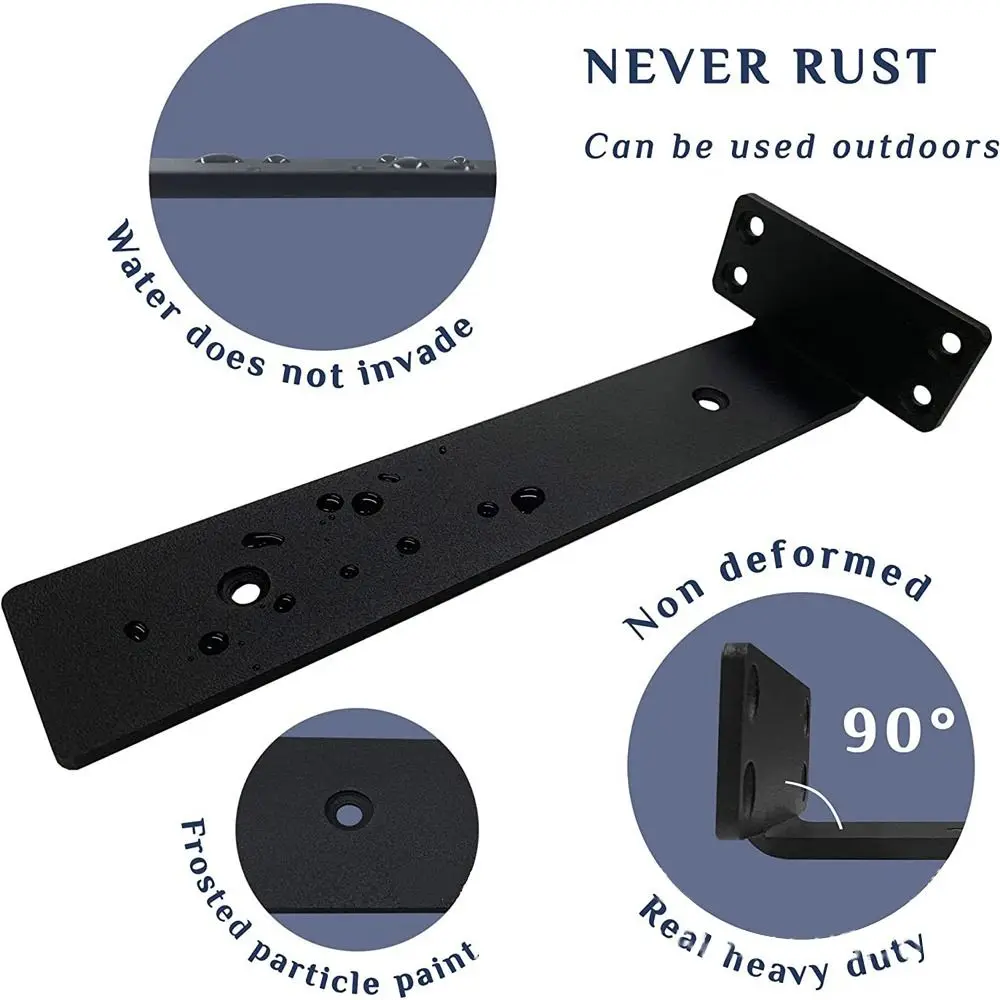 Хлоростойкие Плавающие Кронштейны Для Полок Железные L-образные Невидимые